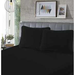 Lençol Avulso Malha - Casal - 100% Algodão - Preto - SBX