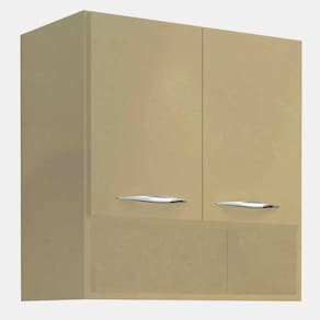 Armário Aéreo Duas Portas Com Nicho Trovarelli Natural