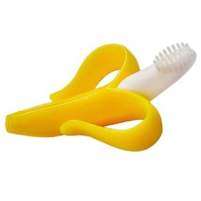 Mordedor Infantil Bebê Massageador Escova de Dente Bananinha Buba