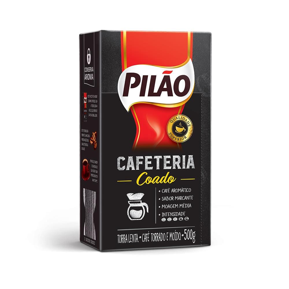 Café Pilão Cafeteria Coado Vácuo 500g