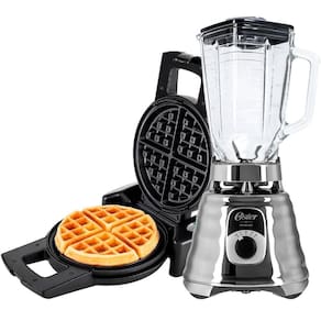 Kit Liquidificador New Osterizer Chrome Máquina Waffle 127v