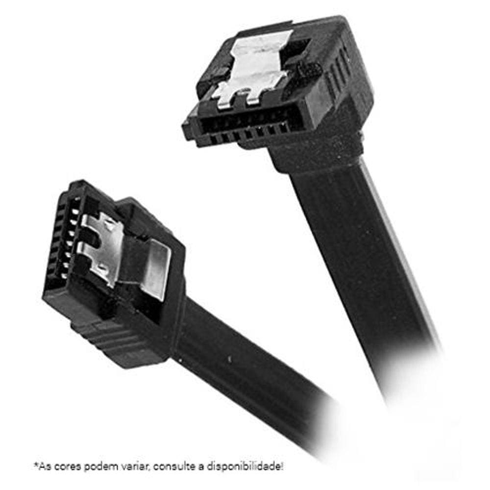 Cabo SATA 3 - 6 Gb/s - 45cm - Preto