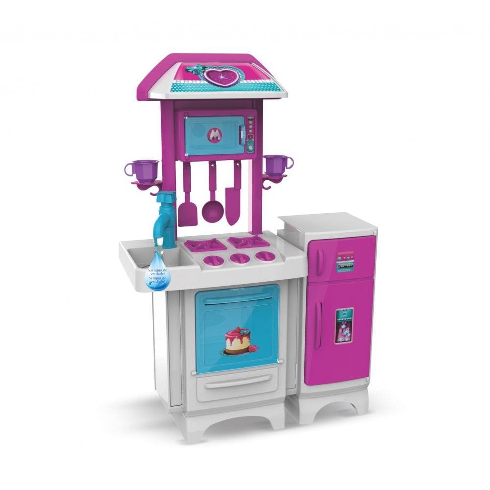 Kit Lanchonete Hamburguer Infantil Brinquedo - Mini Kitchen - Shop