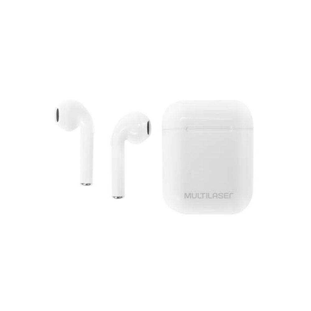 Fone de Ouvido Airbuds TWS Multilaser Bluetooth PH326 Branco | Casas Bahia