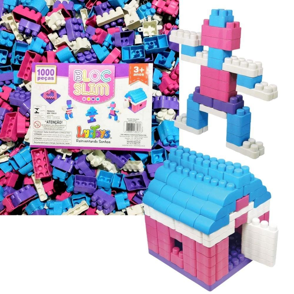 Blocos de Montar Infantil 1000 Peças Estilo Lego