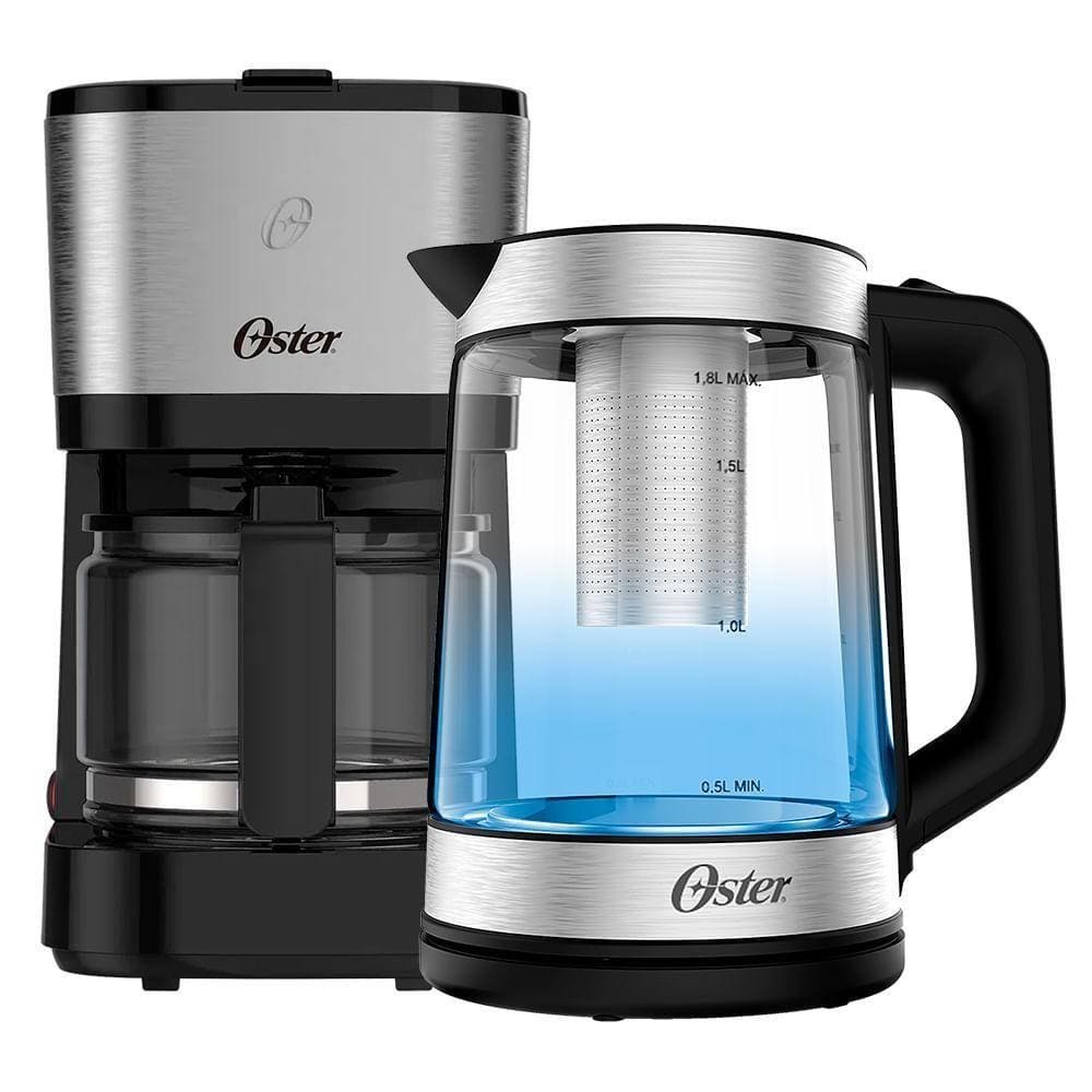 Kit Chaleira Elétrica Oster Tea E Cafeteira Inox 127v