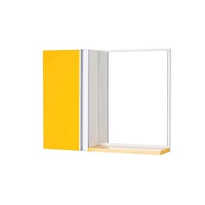 Armário para Banheiro com Espelho Amarelo Barra Vertical