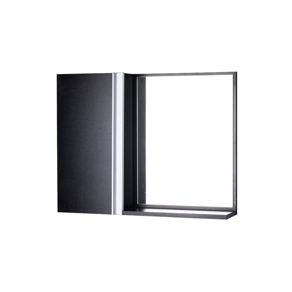 Armário para Banheiro com Espelho Preto Barra Vertical