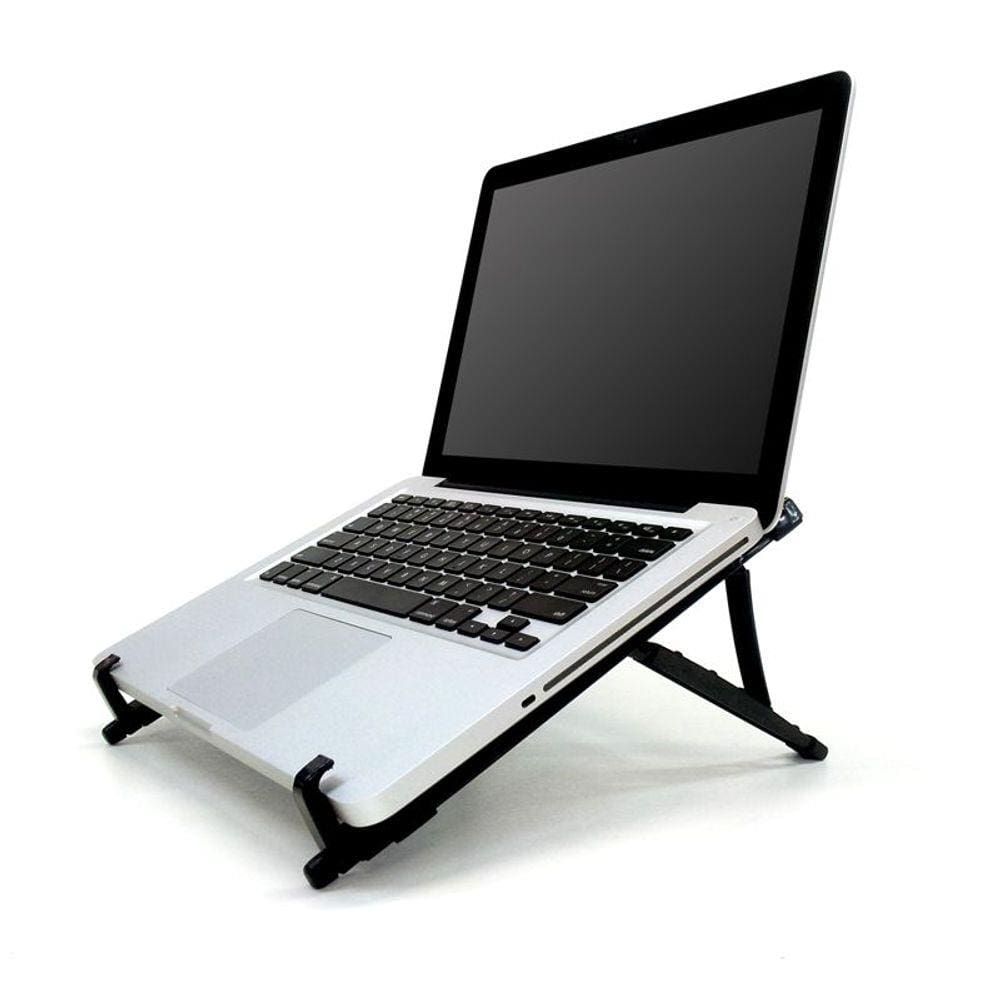 Suporte Ergométrico e regulável p/ notebook em Abs preto