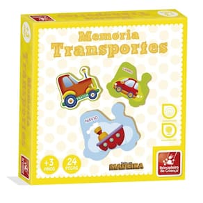Brinquedo jogo de memória didático Mundo dos Transportes