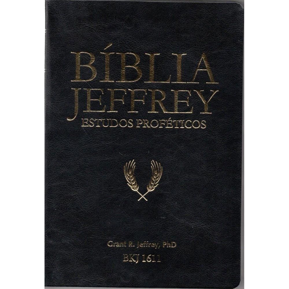 Biblia De Estudo Jeffrey Preto Dourado