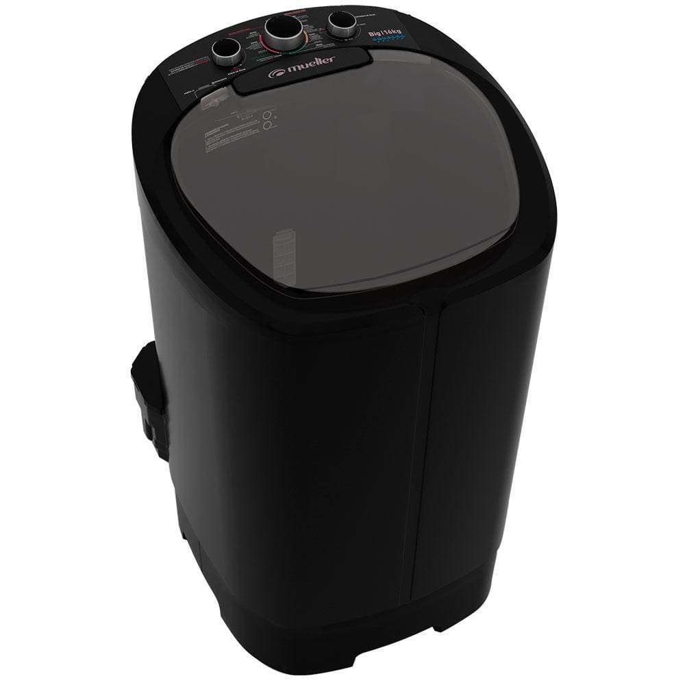 Lavadora Semiautomática Mueller Big com Aquatec 16kg Preta