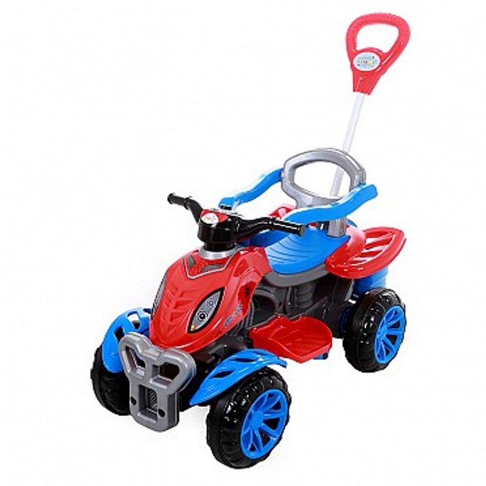 Triciclo Infantil Com Empurrador Motoca Passeio Vermelho