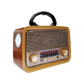 Radio Retrô Vintage Aux Usb Lanterna Fm Am Bluetooth