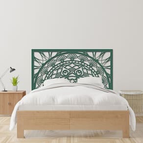 Cabeceira de Cama Casal Mandala Flores Prosperidade 140X72cm - 6mm