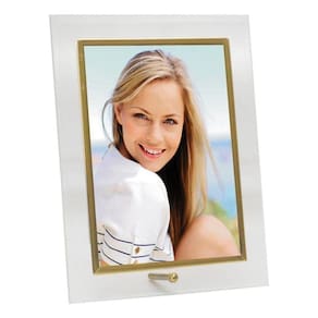 Porta Retrato Vidro Reto 10x15 Premium Vertical - Yazi