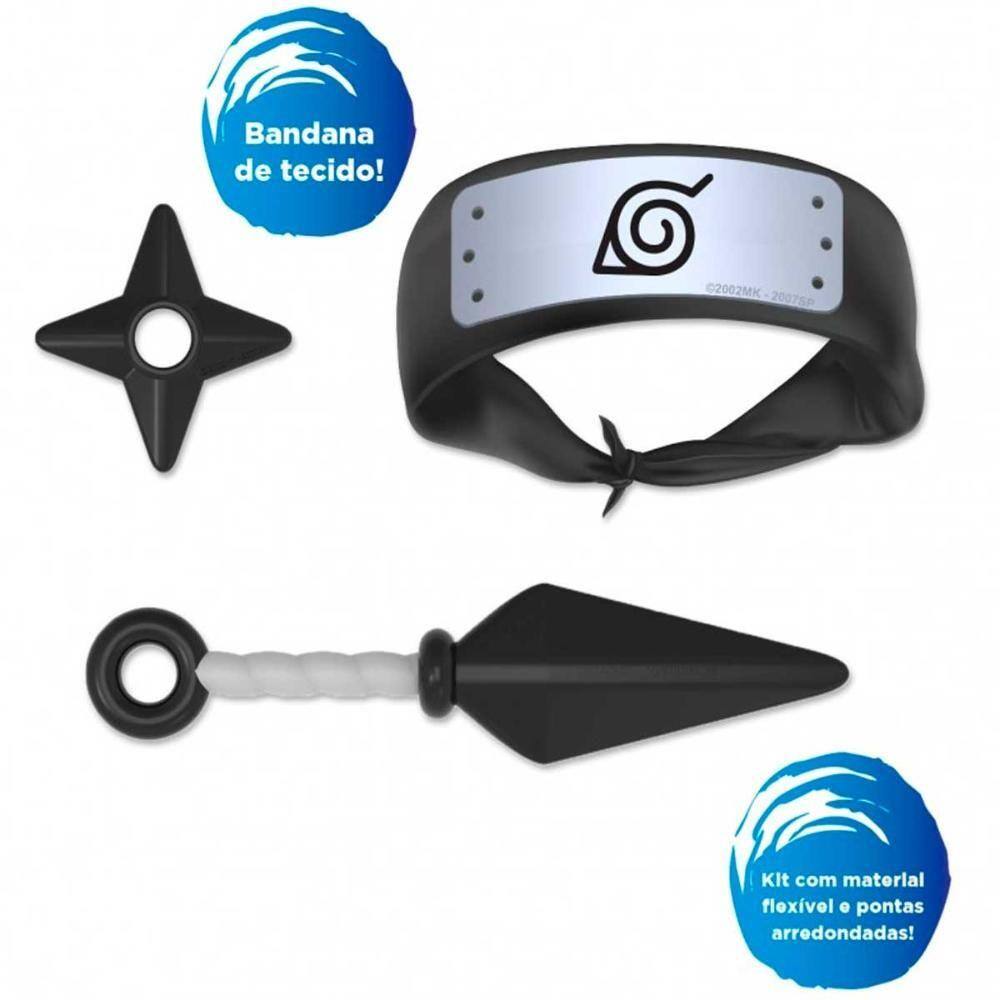 kit Bandana Naruto aldeia da folha Renegado, Kunai, Shuriken e