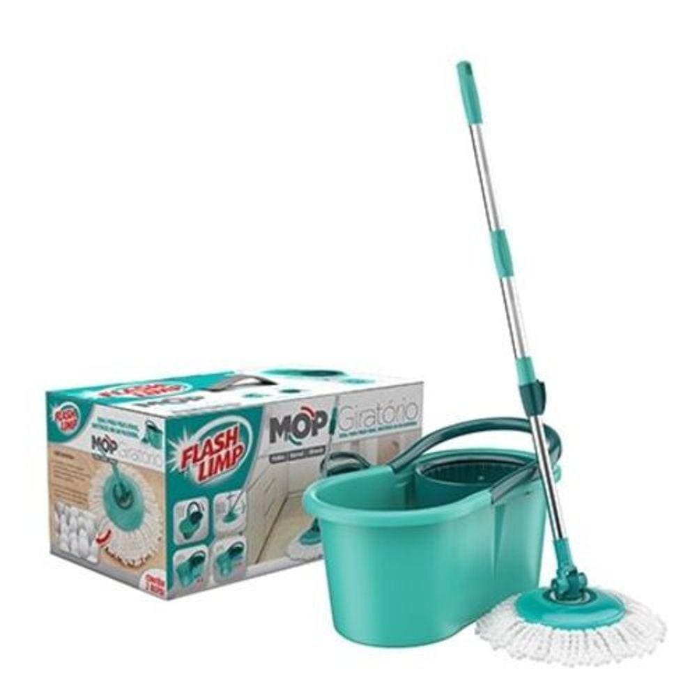 BALDE SPIN MOP 360 COM ESFREGAO 13 LITROS 123CLEAN - 123Útil