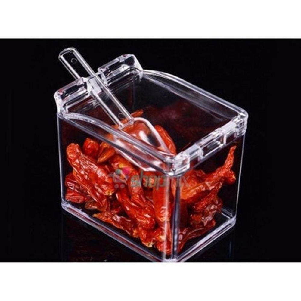 Porta Condimentos E Temperos Acrílico Crystal 4 Potes