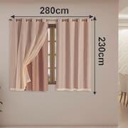 Cortina Blackout C/Voil 2,80m X 2,30m Avela