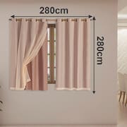 Cortina Blackout C/Voil 2,80m X 2,80m Avela