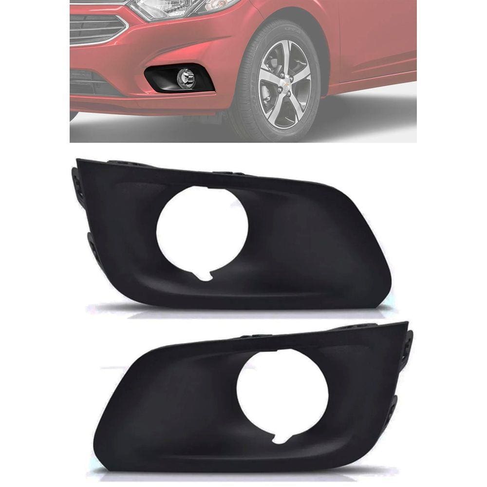 Par Moldura Farol de Milha GM Onix LT 2017 2018 2019 Joy 2020 2021