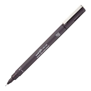 Caneta Uni Pin Fine Line Cinza Escuro 0.1Mm Mitsubishi