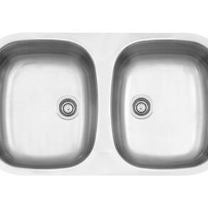 Cuba Dupla Inox Acetinado 77X40Cm 34Bl Tramontina 94030102