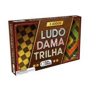 Grandes Jogos Big Star Tabuleiro Dama Ludo Trilha Junta 4