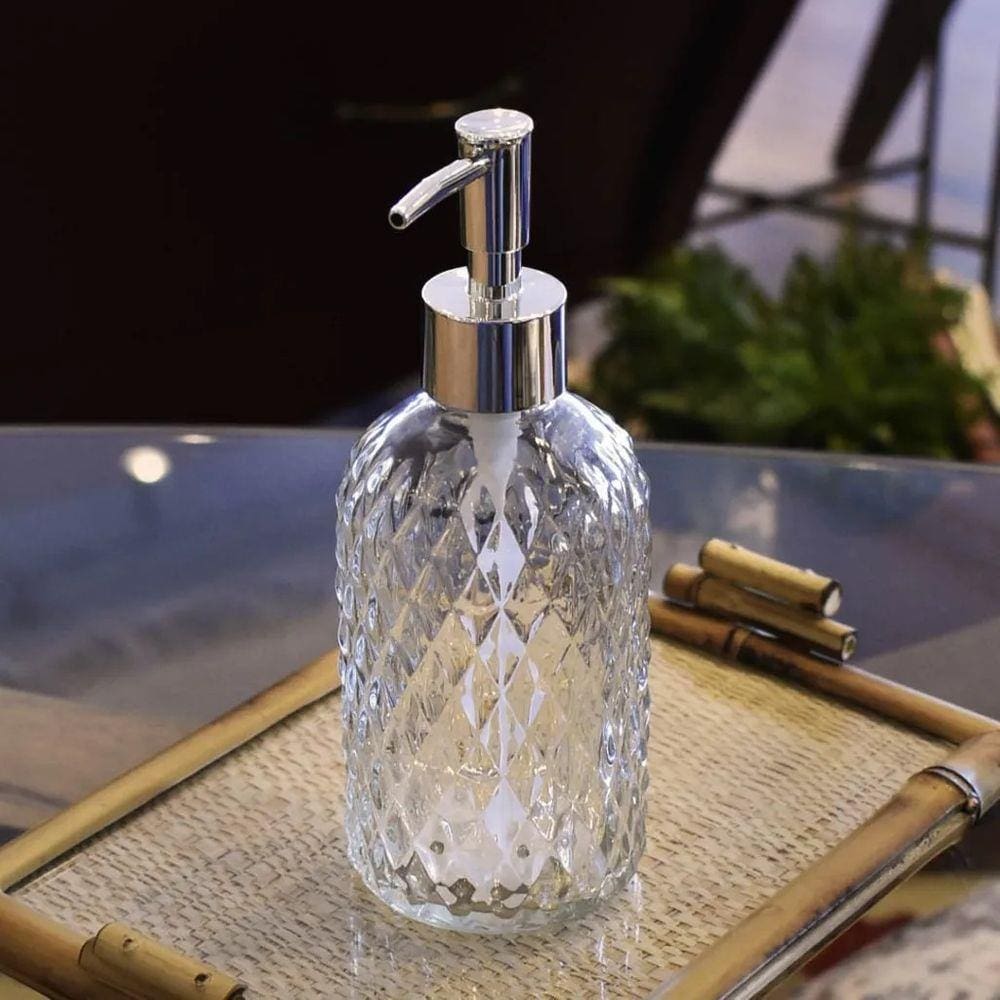 Porta Sabonete Líquido de Vidro 430 ml - Lyor