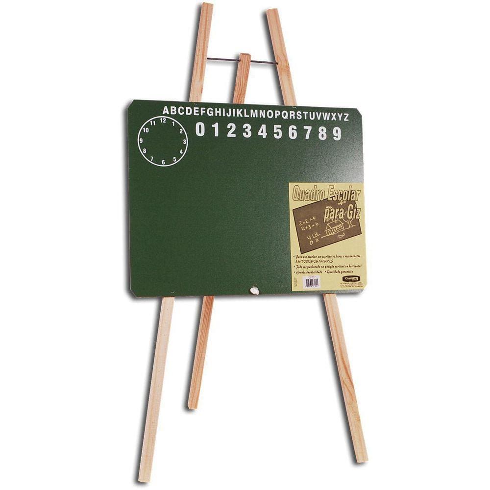 Lousa Infantil Cavalete Verde 40X30Cm