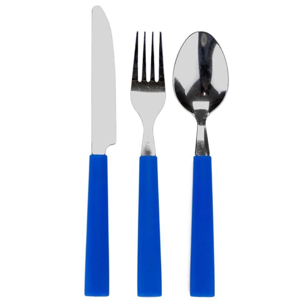 Faqueiro Le Pequim em Inox com Cabo Azul 12 Peças