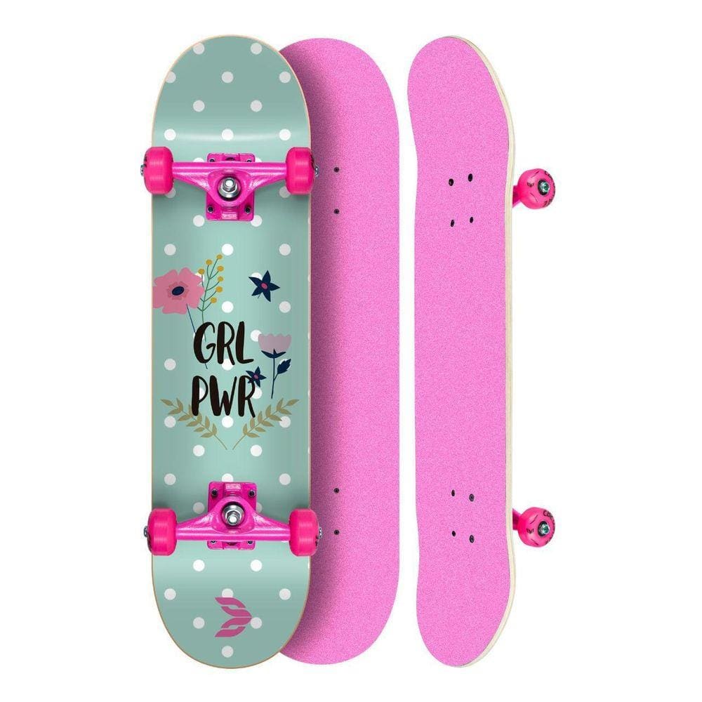 Skate Montado Profissional Cisco Feminino Tie Dye - Truck/Roda