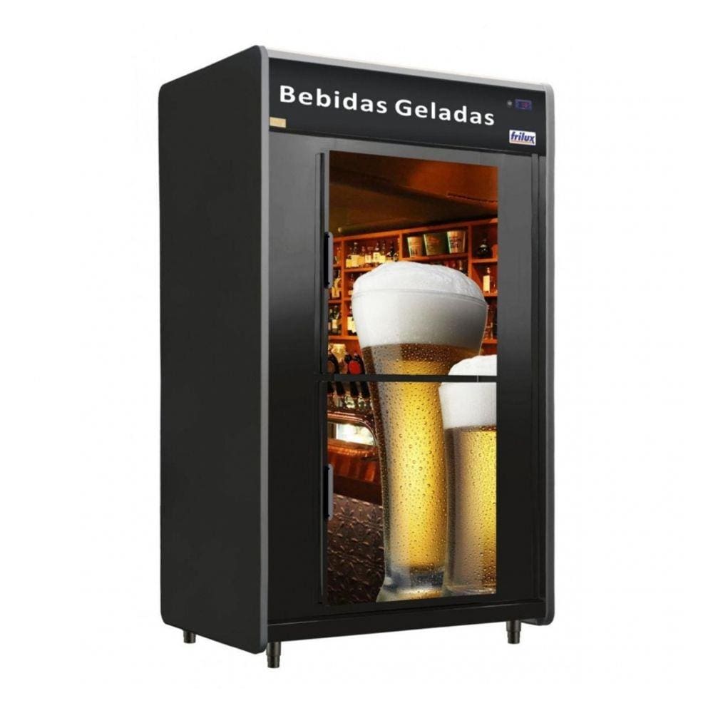 Cervejeira 20 Caixas Frilux 2 Portas Cegas Adesivada - RF-053 Plus -220v