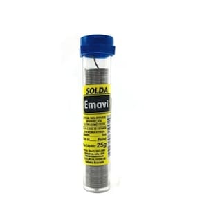 Solda Estanho Tubo 25Gr 63X37 - Emavi