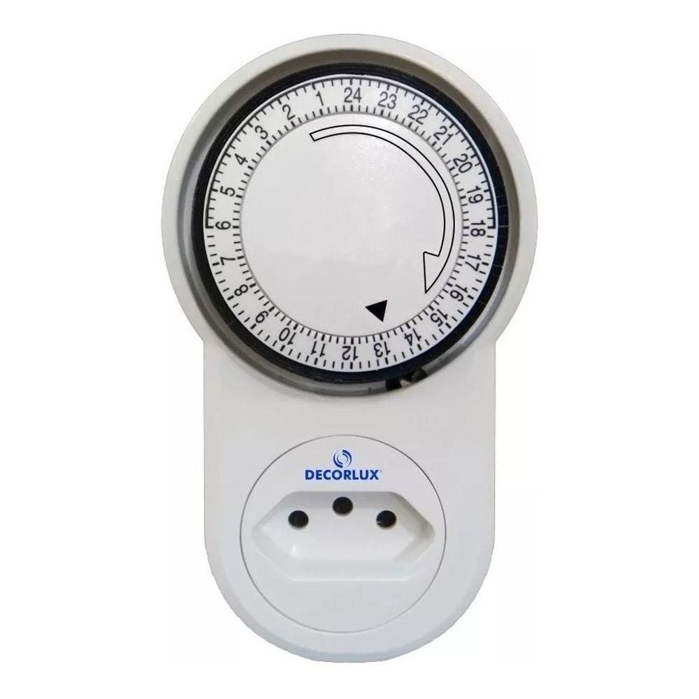 Temporizador Timer Analógico 10a Bivolt Te-1163 Decorlux