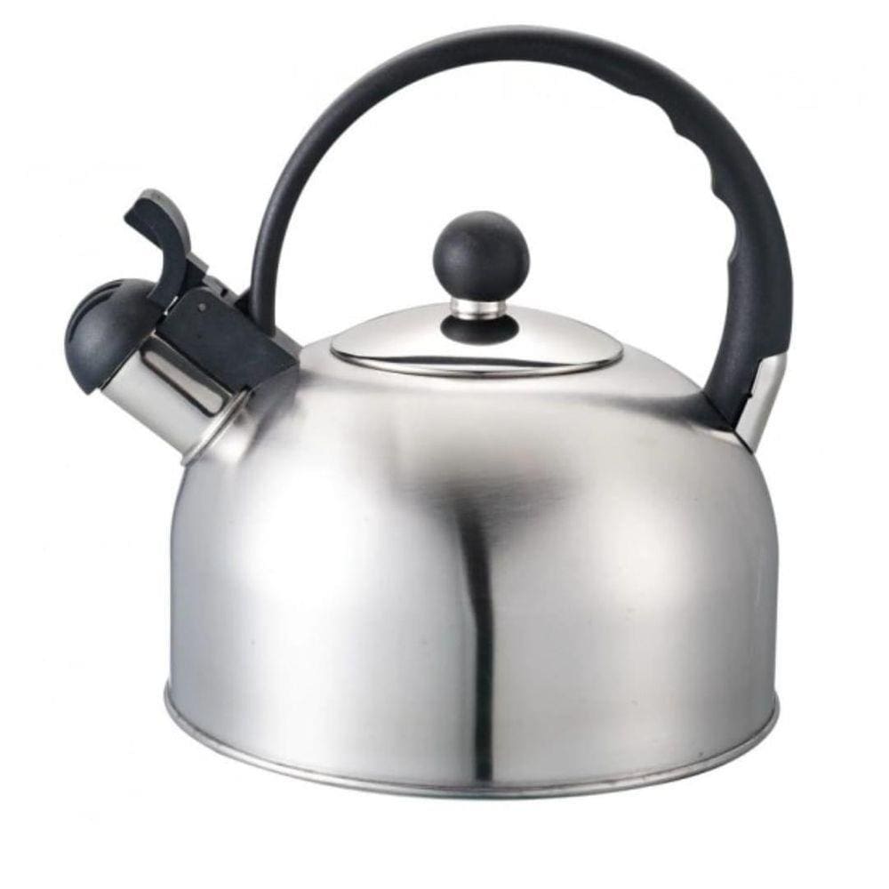Chaleira Aço Inox 2Lts Apita Quando Ferve Alça Fixa