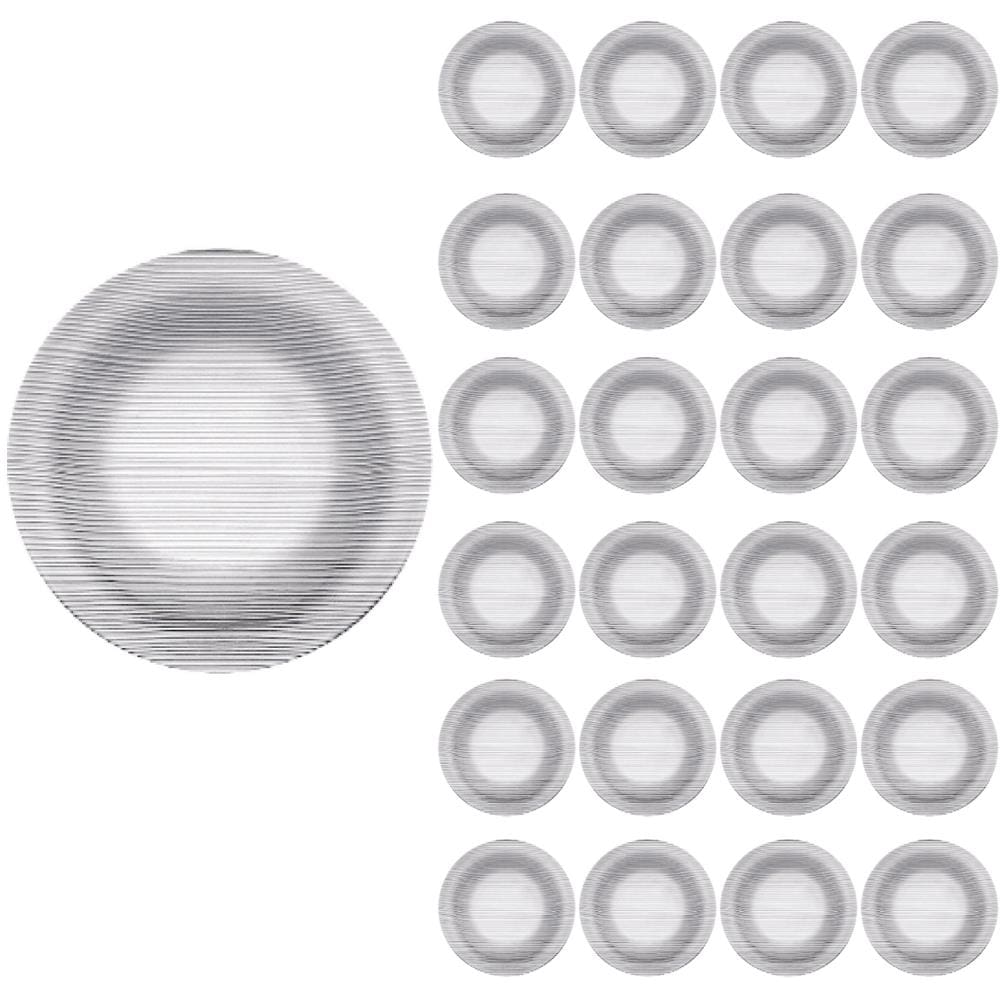 Jogo Prato Redondo Raso Duralex 23cm Diamente Refeição 24Un