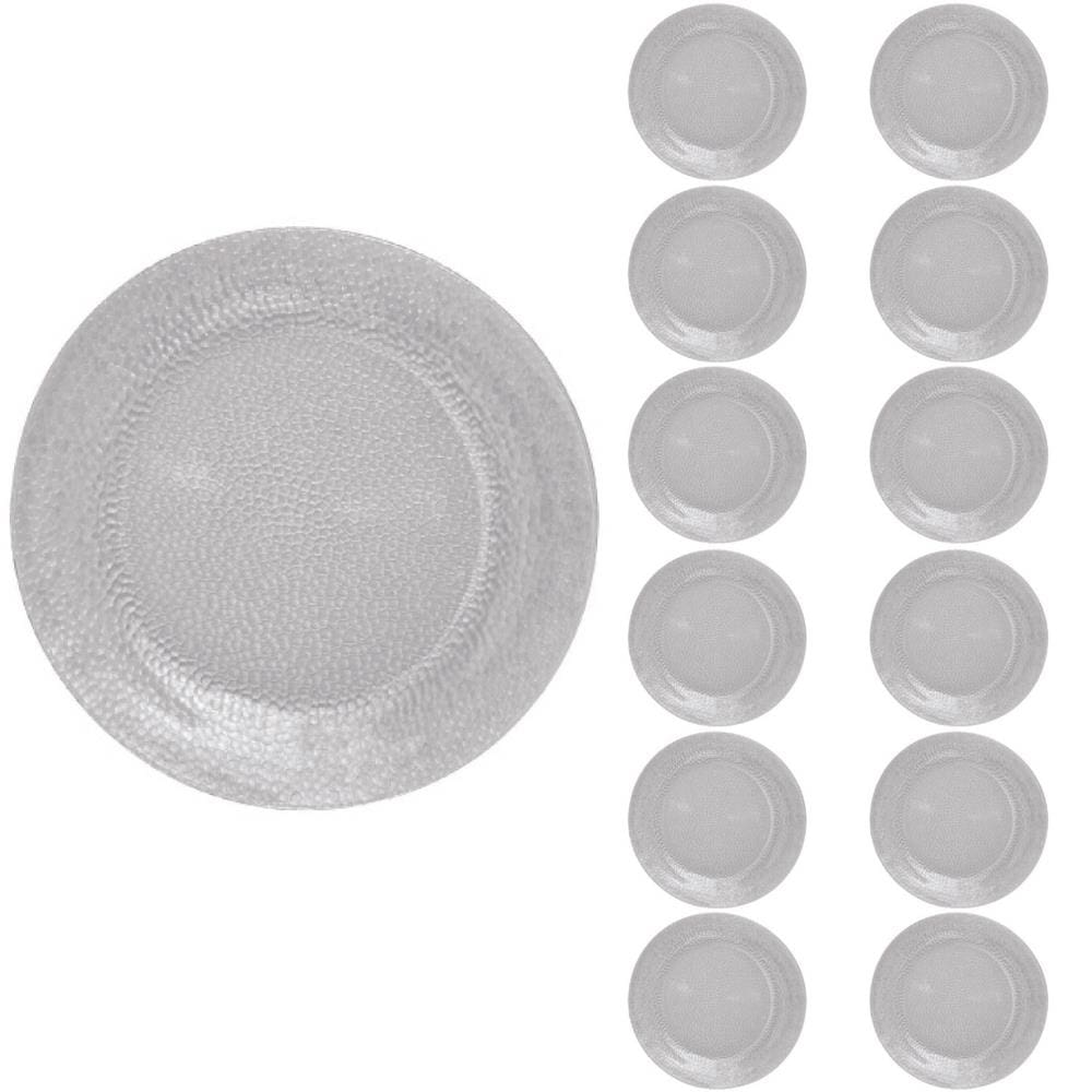 Jogo Prato Raso Redondo Duralex 23cm Acqua Refeição 12Un