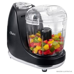 Mini Processador de Alimentos Chrome 127v Oster