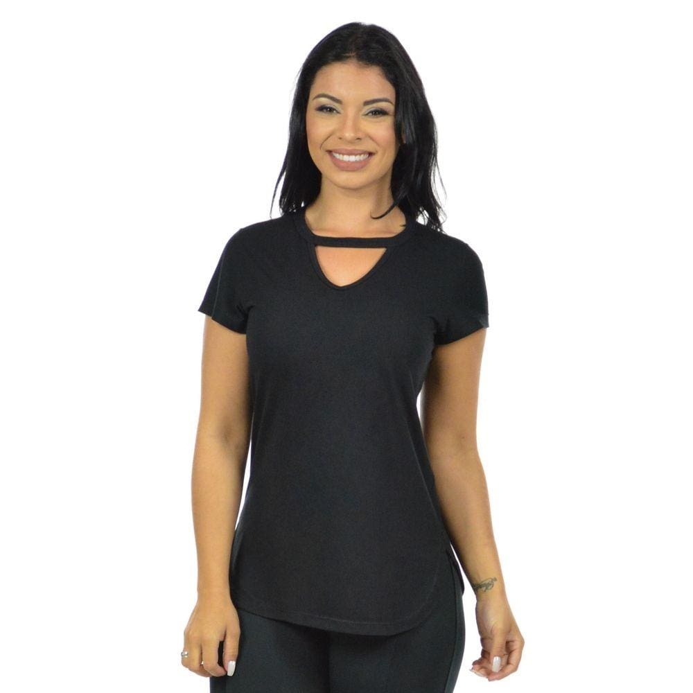 Blusa chocker lisa fenomenal(sem elasticidade)