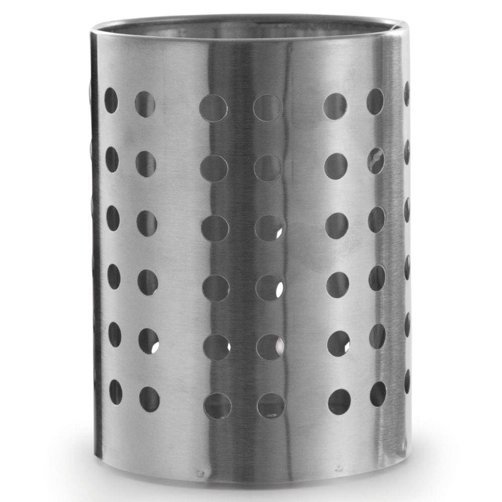 Suporte para Talheres em Aço Inox Redondo 10x10x14 cm Mimo Style