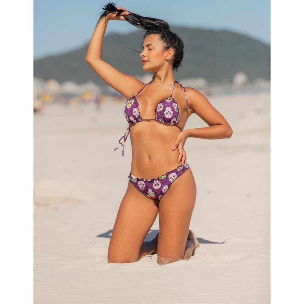 Biquini Feminino Ripple Caveira Mexicana