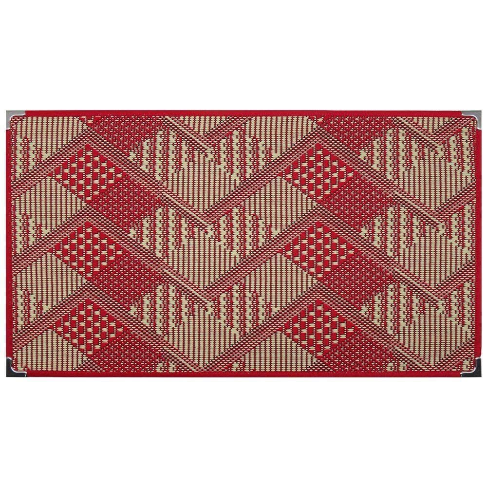 Tapete Sisal Sala 1,00 X 1,50 Antiderrapante Vermelho S-565