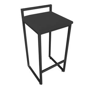 Banqueta Pietra Suede Preto