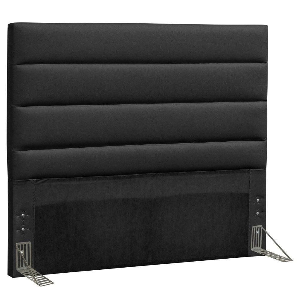 Cabeceira Quarto Casal Greta 140cm Corano Preto