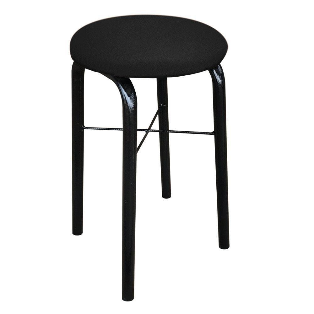 Banqueta Baixa Manu Suede Preto