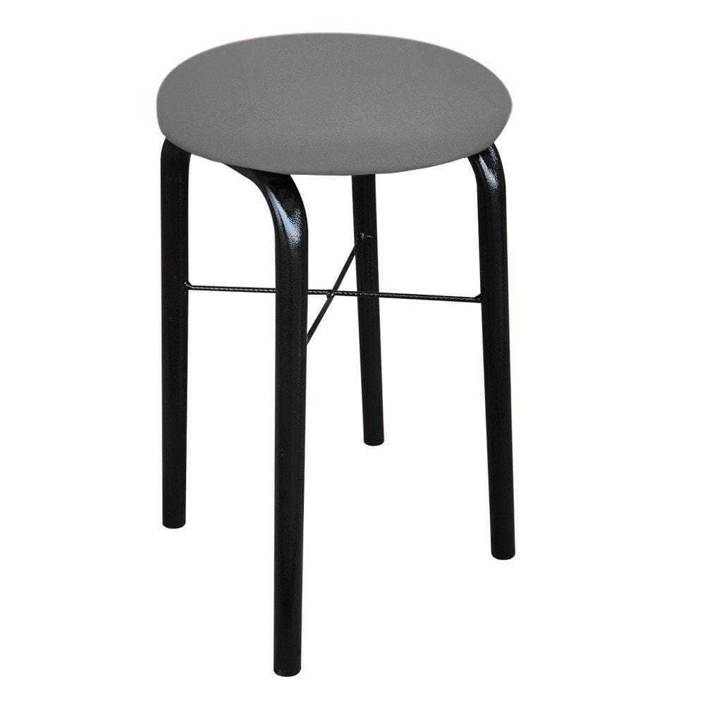 Banqueta Baixa Manu Suede Grafite