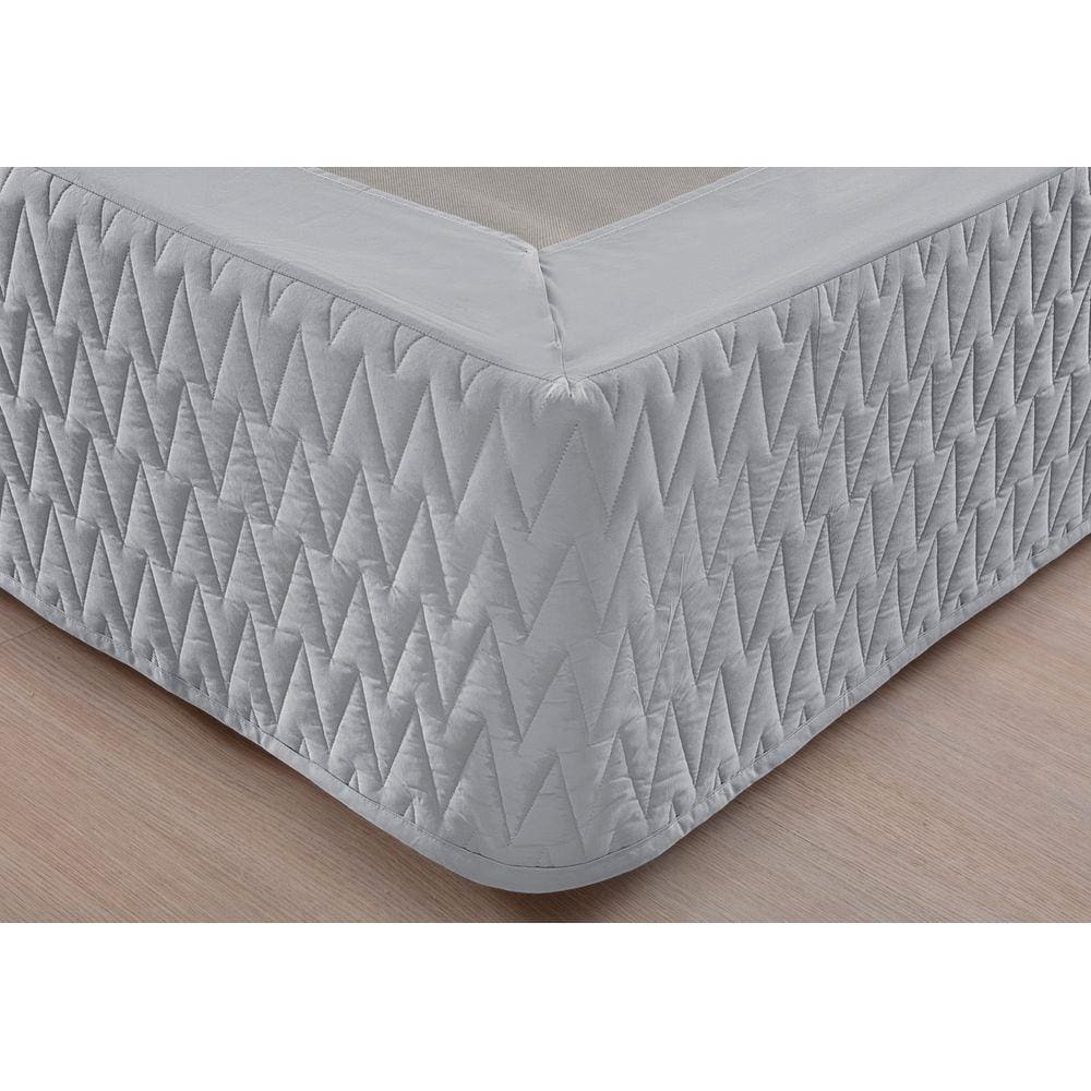Saia Box King Premium Prata 200 Fios Matelassê Naturalle