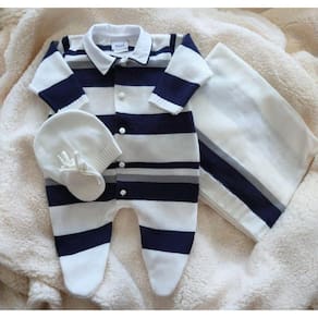 Saída Maternidade Tricot Masculina